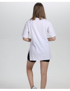 Woman Baskılı Taş Detaylı T-Shirt (Beyaz)